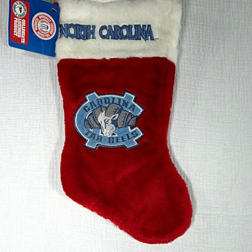 Vintage 2000’s North Carolina Tar Heels Christmas Stocking Officially Licensed